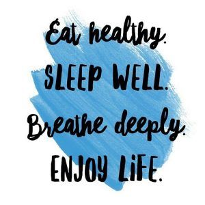 sleep well enjoy life