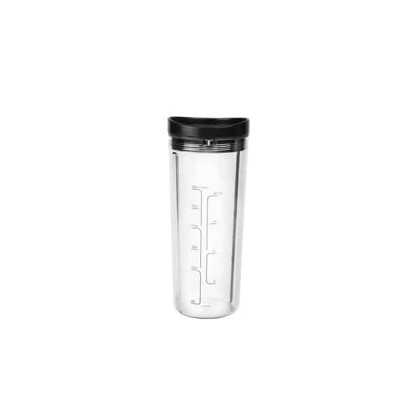 Drinkbeker met vacumeerdeksel en drinkdop - 600 ml.