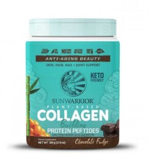 Sunwarrior Biologische Collagen Building Protein Peptides Chocolate Fudge 500 Gram