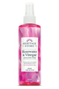 Rosewater & vinegar exfoliationg toner - Heritage store - 237 ml.
