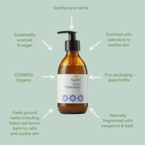 Bodywash herbal - Bringer of peace - glazen fles - Fushi