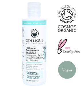 Prebiotic gentle  herb Shampoo - Odylique 200 ml.