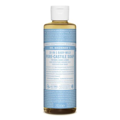 Biologische vloeibare zeep - Dr. Bronner puur baby mild 475 ml
