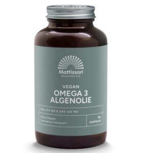 Omega 3 algenolie DHA 375mg EPA 125mg - 180 vegan caps Mattisson